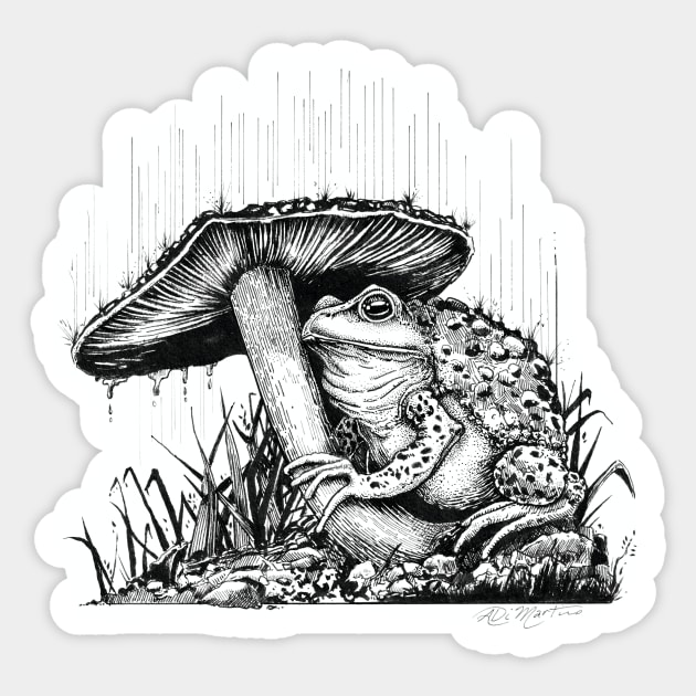 Toad Sticker by Angelo DiMartino